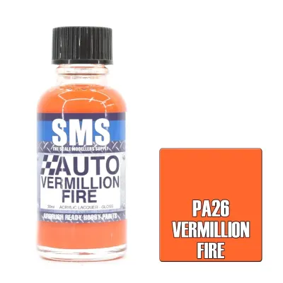SMS Auto Colour Series PA26 Vermillion Fire 30ml