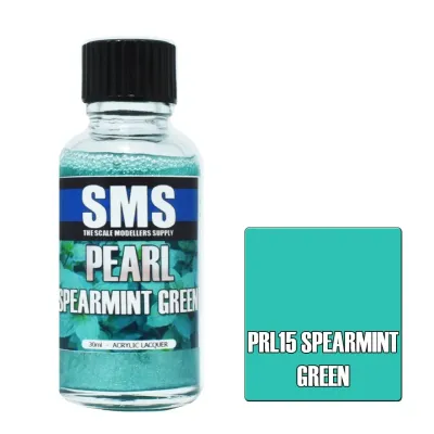 SMS Pearl Acrylic Lacquer Series PRL15 Spearmint Green 30ml SMS Pearl Acrylic Lacquer Series PRL15 Spearmint Green 30ml
