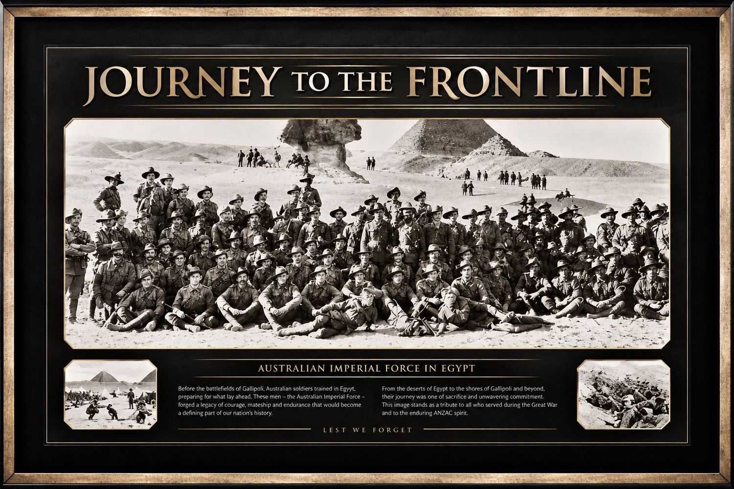 Journey to the Frontline - Australian Imperial Force in Egypt Journey to the Frontline - Australian Imperial Force in Egypt