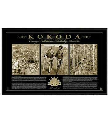 Kokoda - Courage, Endurance, Mateship, Sacrifice Framed Print Kokoda - Courage, Endurance, Mateship, Sacrifice Framed Print