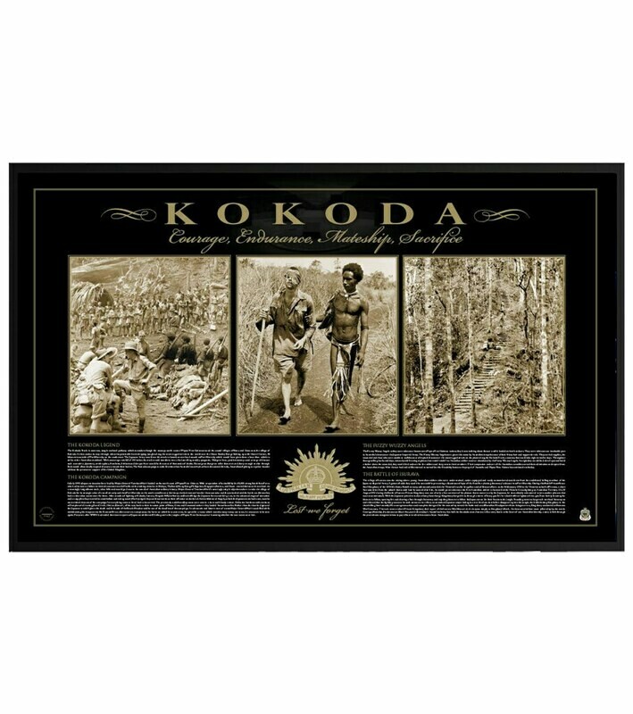Kokoda - Courage, Endurance, Mateship, Sacrifice Framed Print Kokoda - Courage, Endurance, Mateship, Sacrifice Framed Print