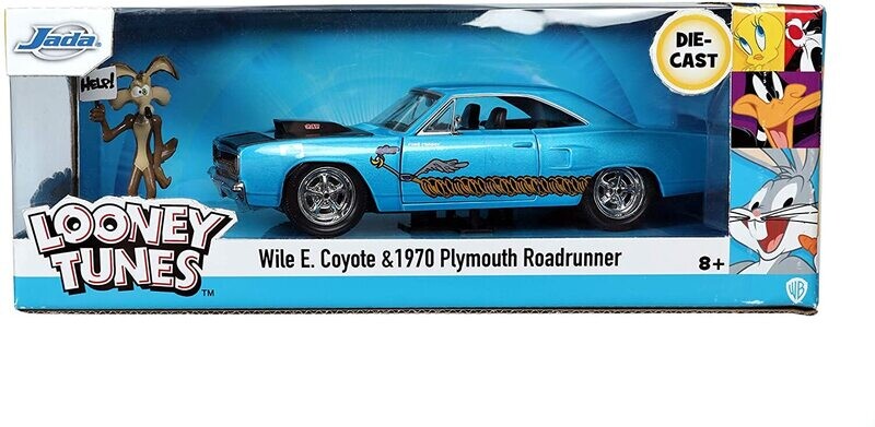 Jada Looney Tunes Wile E. Coyote & 1970 Plymouth Road Runner