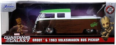 Jada Guardians of the Galaxy Groot & 1963 Volkswagen Bus Pickup