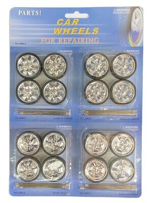 MJ2006A Spinner Rims & Wheel Set - Car Wheels for Repairing 1/18 MJ2006A Spinner Rims & Wheel Set - Car Wheels for Repairing 1/18