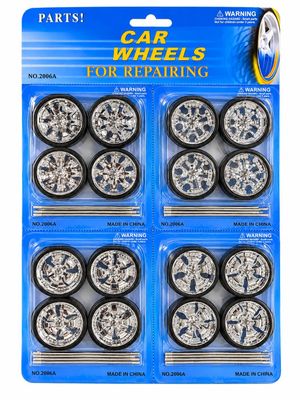 MJ2006A Spinner Rims & Wheel Set - Car Wheels for Repairing 1/18 MJ2006A Spinner Rims & Wheel Set - Car Wheels for Repairing 1/18