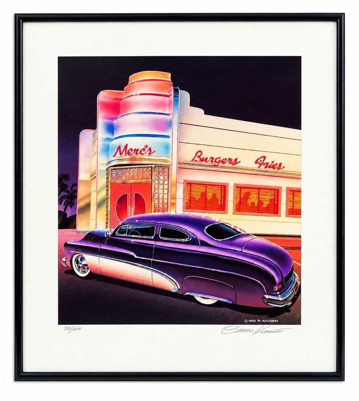 Bruce Kaiser Mercs Burgers Fries Framed Print