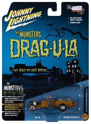 Johnny Lightning Silver Screen The Munsters Drag-U-la Johnny Lightning Silver Screen The Munsters Drag-U-la