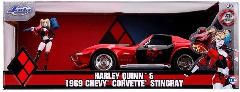 Jada Hollywood Rides Harley Quinn & 1969 Chevy Corvette Stingray