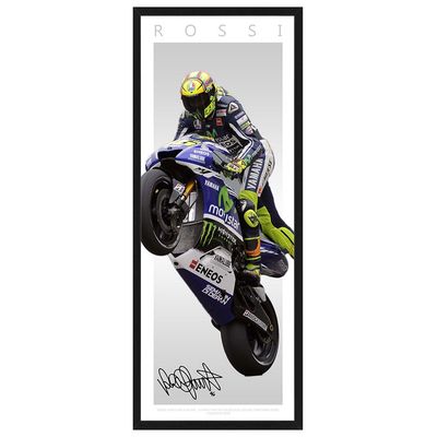 Moto GP – Valentino Rossi “Wings” Style Framed Print