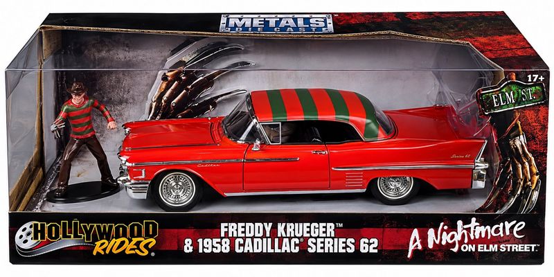 Jada Hollywood Rides Freddy Krueger & 1958 Cadillac Series 62