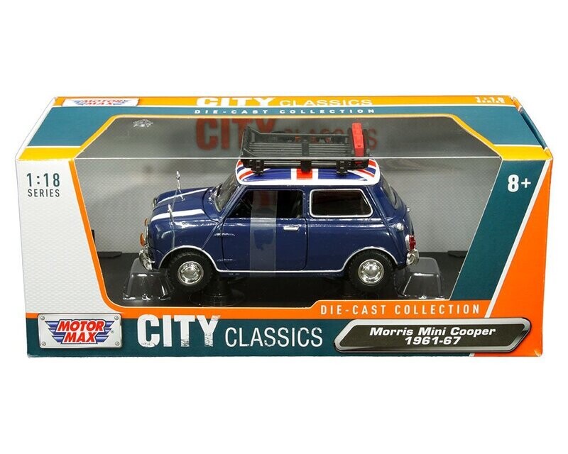 Motor Max City Classics Morris Mini Cooper 1961-67 Union Jack 1/18