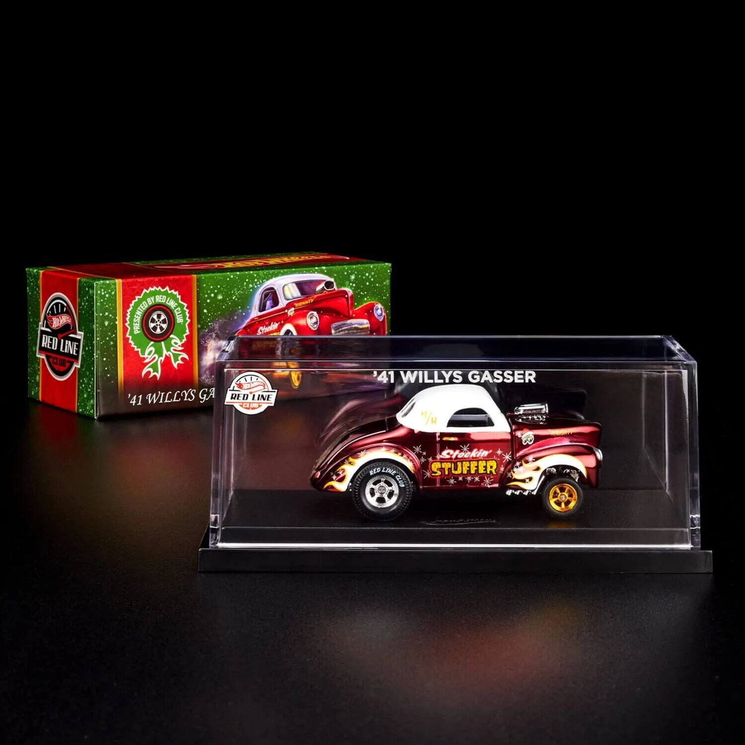 Hot Wheels RLC '41 Willys Gasser Holiday Car Hot Wheels RLC '41 Willys Gasser Holiday Car