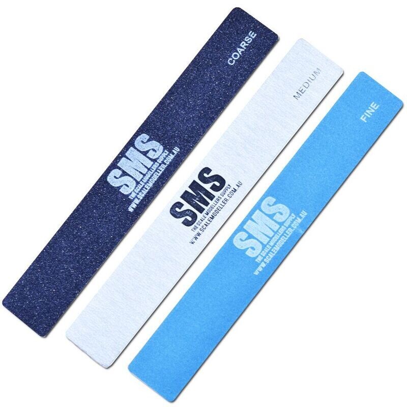 SMS Precision Tools Series Sanding Sticks 3pc (Mixed Grit) SMS Precision Tools Series Sanding Sticks 3pc (Mixed Grit)