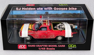 ACEDDA8 Model Cars Mad Max EJ Holden Ute with Goose's Bike ACEDDA8 Model Cars Mad Max EJ Holden Ute with Goose's Bike