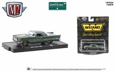 M2 Machines Auto-Drivers 1957 Chrysler 300C Weiand green 1:64 diecast model R82