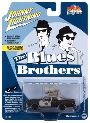 Johnny Lightning Pop Culture The Blues Brothers Bluesmobile 1974 Dodge Monaco