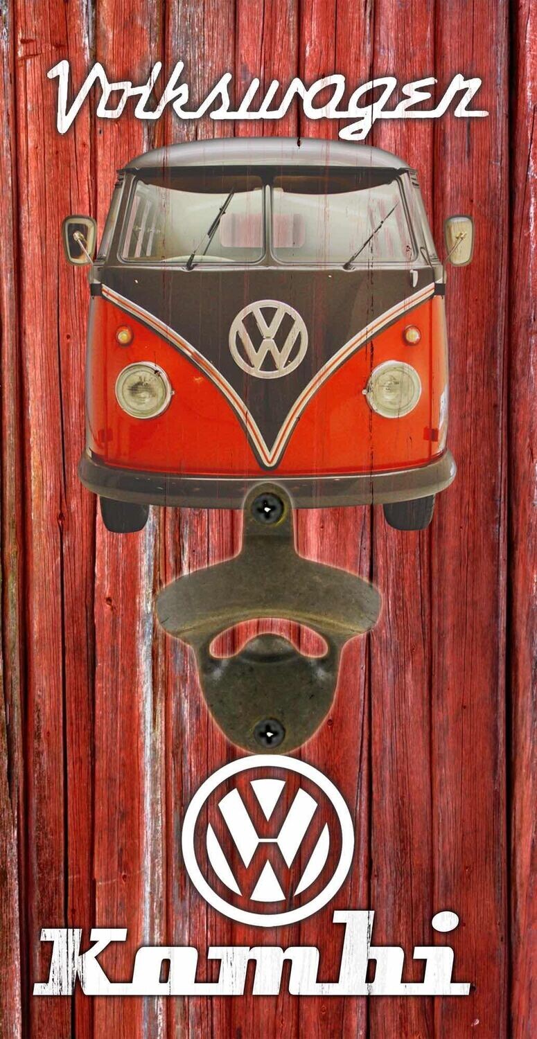 Volkswagen Kombi Wall Mounted Bottle Opener Volkswagen Kombi Wall Mounted Bottle Opener