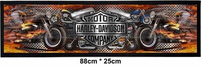 Harley Davidson Rubber Backed Bar Mat Harley Davidson Rubber Backed Bar Mat