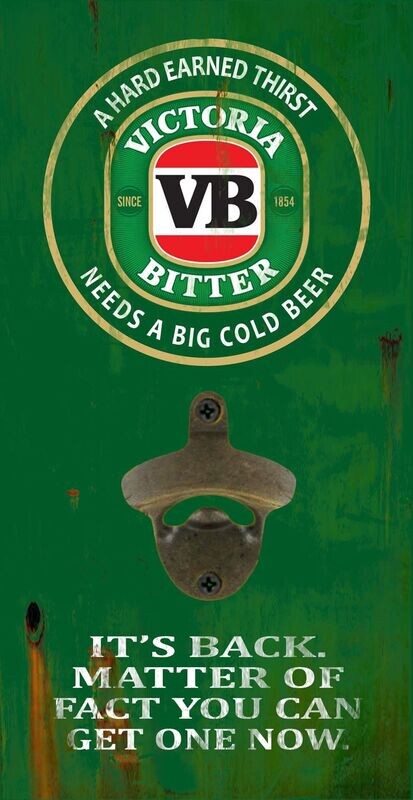 Victoria Bitter VB Wall Mounted Bottle Opener