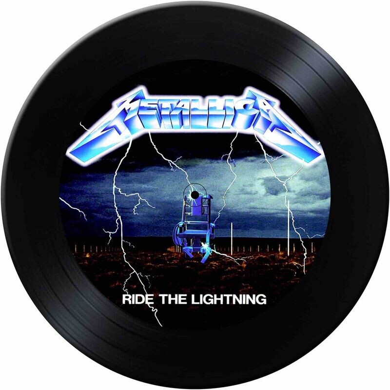 Metallica Ride The Lightning 30cm Round Tin Sign