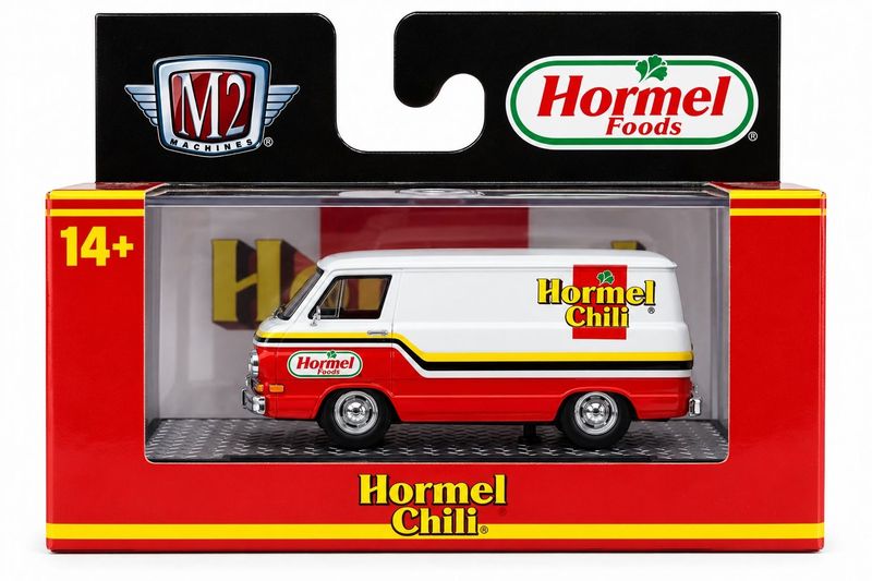 M2 Machines 1964 Dodge A100 Panel Van Hormel Chili 1:64 Diecast Model – 32500-76