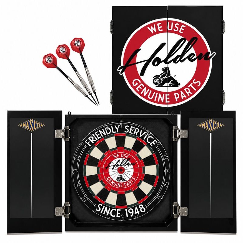 Holden Heritage Collection Dartboard and Cabinet Set