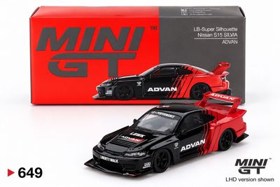 Mini GT Nissan LB-Super Silhouette S15 SILVIA ADVAN Mini GT Nissan LB-Super Silhouette S15 SILVIA ADVAN