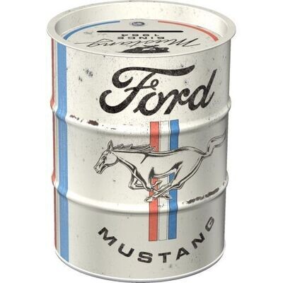 Nostalgic-Art Money Box Oil Barrel Ford Mustang 9.3x9.3x11.5cm Nostalgic-Art Money Box Oil Barrel Ford Mustang 9.3x9.3x11.5cm