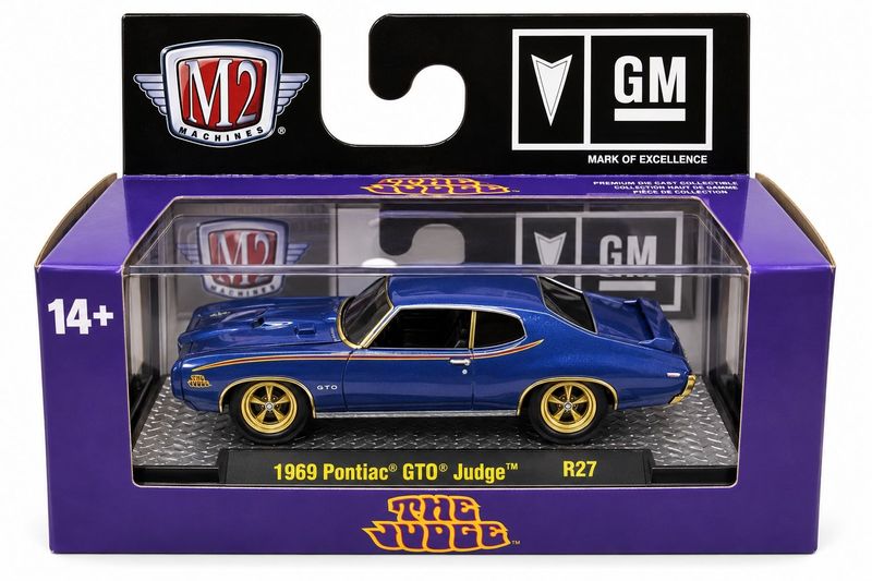 M2 Machines Ground Pounders R27 1969 Pontiac GTO Judge CHASE
