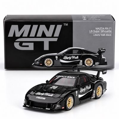 Mini GT MAZDA RX-7 LB-Super Silhouette Liberty Walk Black Mini GT MAZDA RX-7 LB-Super Silhouette Liberty Walk Black