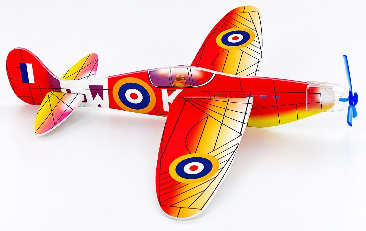 Power Prop Flying Gliders – Vintage Style Propeller-Powered Model Aircraft – 12 Assorted Designs Power Prop Flying Gliders – Vintage Style Propeller-Powered Model Aircraft – 12 Assorted Designs