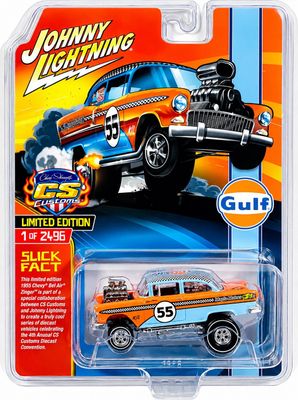Johnny Lightning CS Customs Exclusive Gulf 1955 Chevy Bel Air Johnny Lightning CS Customs Exclusive Gulf 1955 Chevy Bel Air