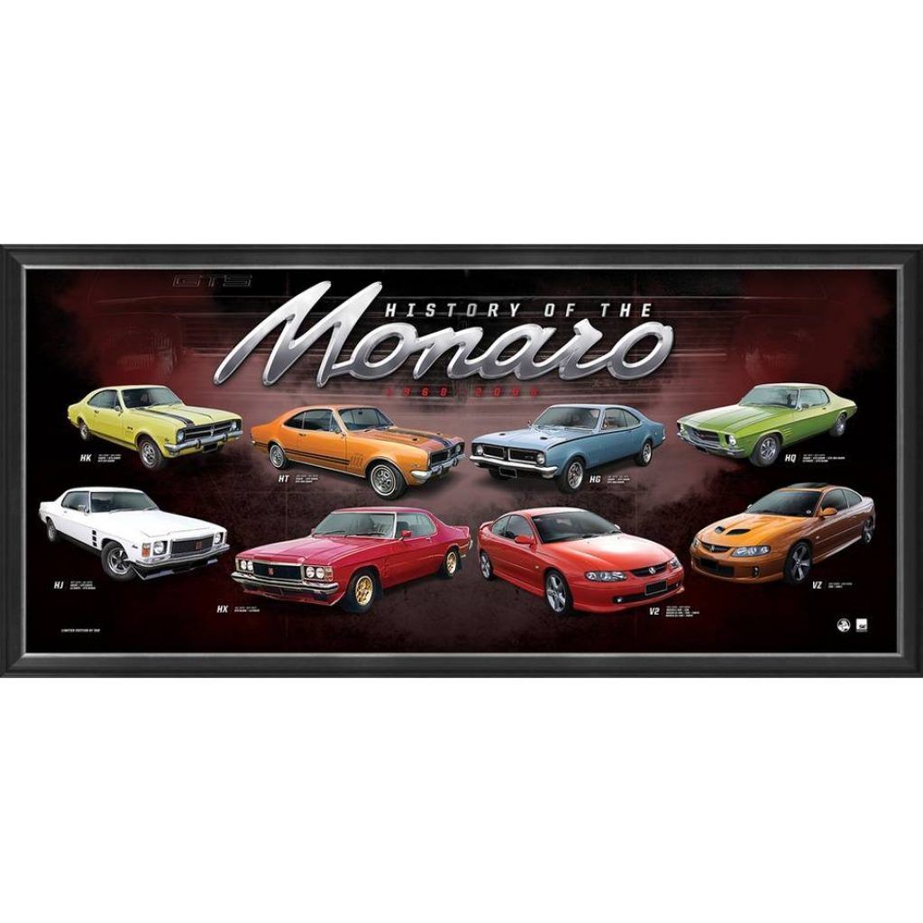 Holden History of the Monaro 1968-2006 Framed Print Holden History of the Monaro 1968-2006 Framed Print