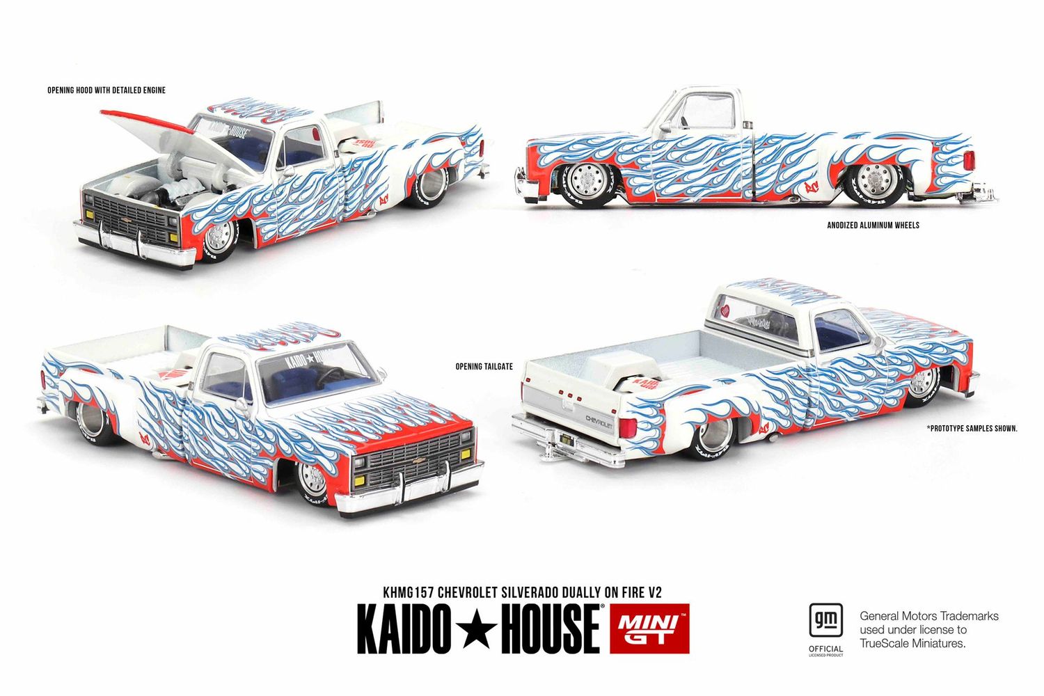 Kaido House KHMG157 Chevrolet Silverado Dually on Fire V2 Kaido House KHMG157 Chevrolet Silverado Dually on Fire V2