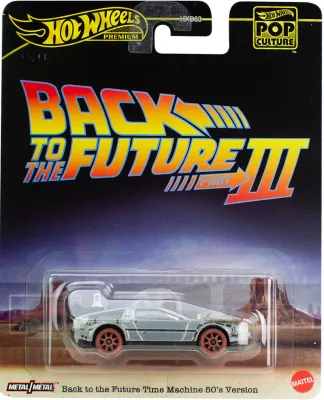 Hot Wheels Premium Pop Culture Back to the Future Part III Time Machine 50's Version Hot Wheels Premium Pop Culture Back to the Future Part III Time Machine 50's Version