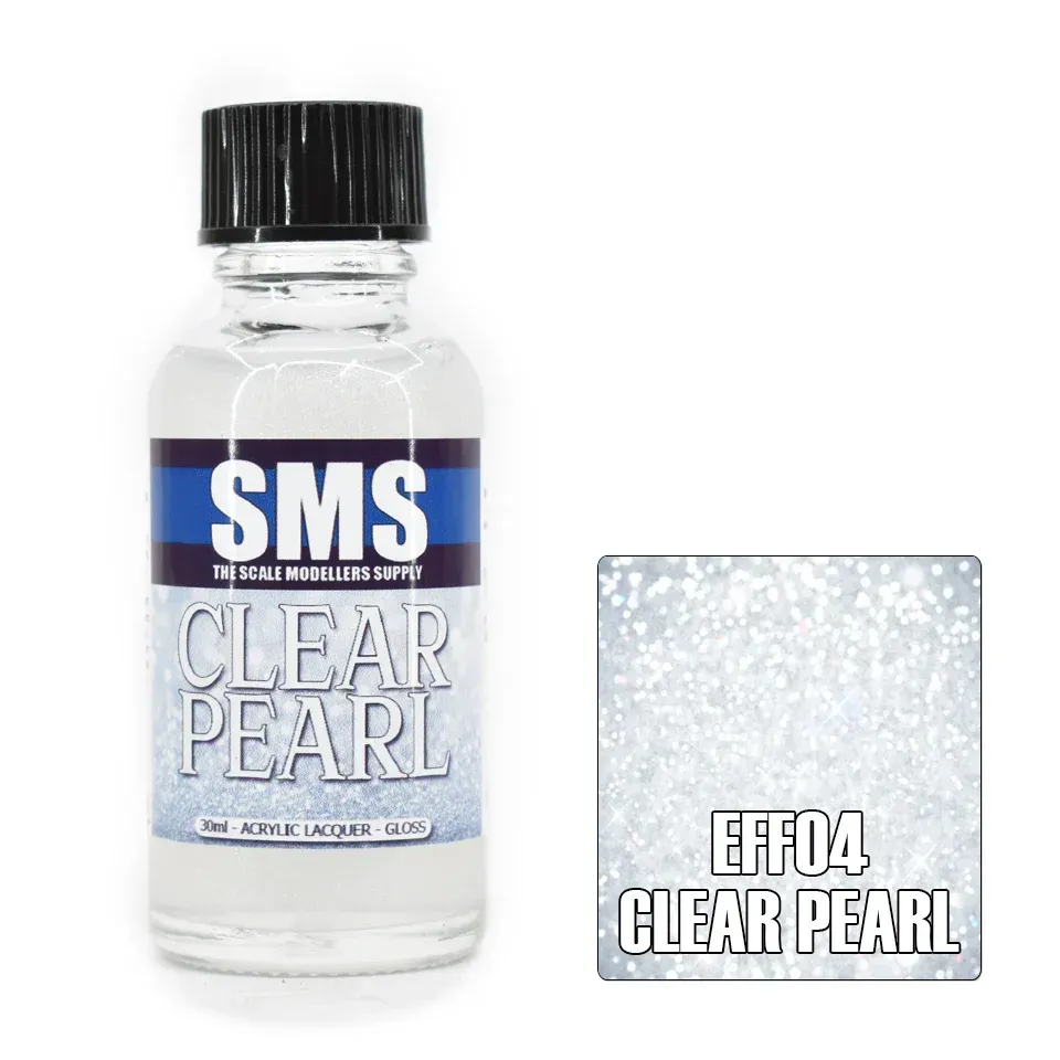 SMS Effects Acrylic Lacquer Series EFF04 Clear Pearl 30ml SMS Effects Acrylic Lacquer Series EFF04 Clear Pearl 30ml
