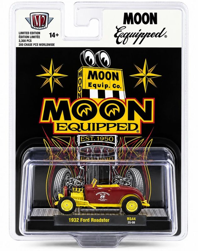 M2 Machines HS44 1932 Ford Roadster Mooneyes Hobby Exclusive CHASE