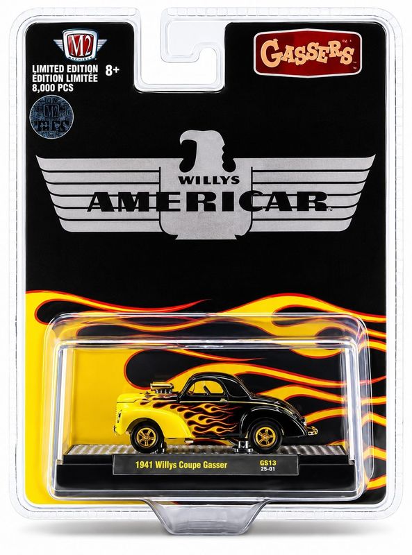 M2 Machines GS10 1941 Willys Coupe Gasser CHASE
