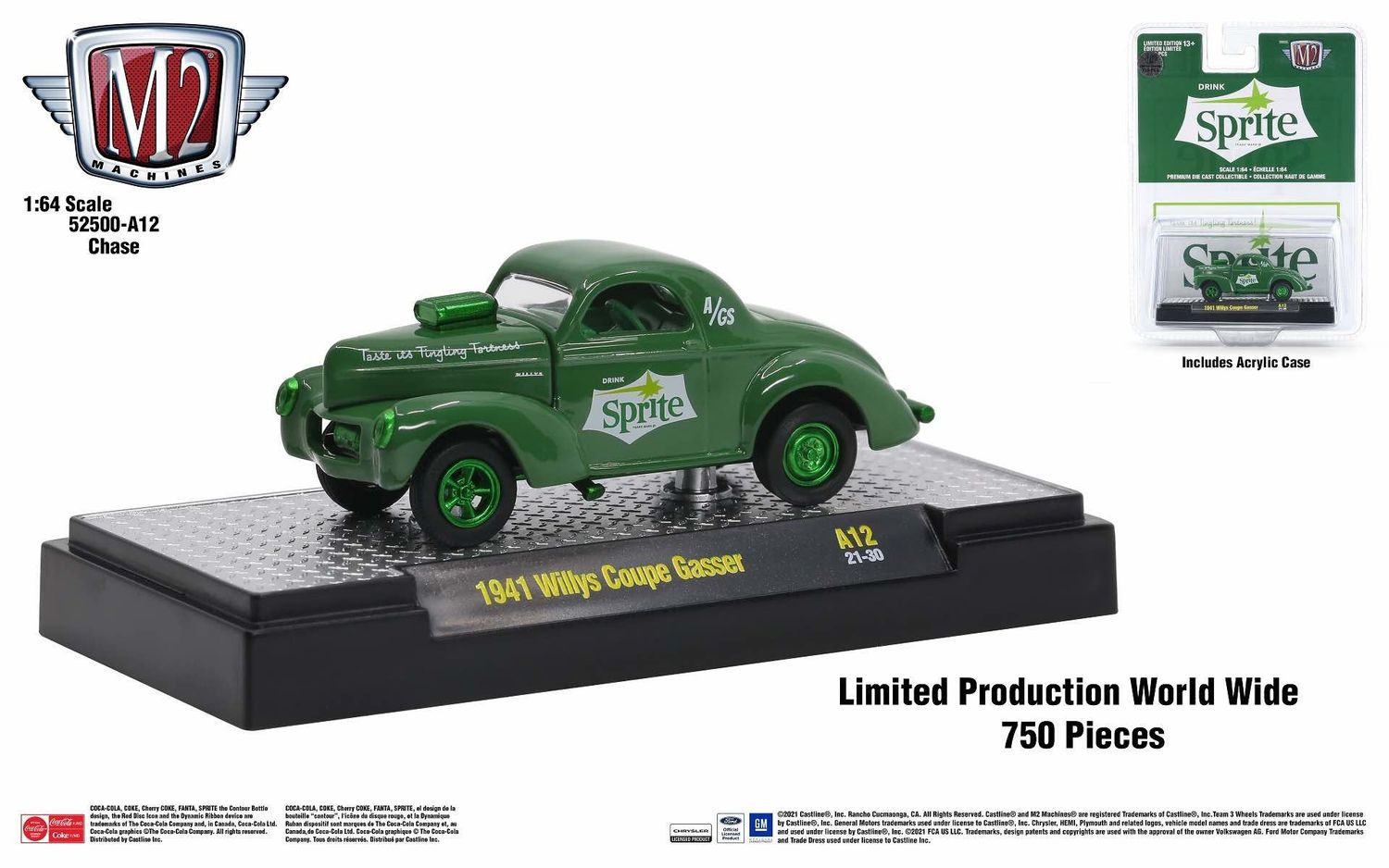 M2 Machines A12 1941 Willys Coupe Gasser CHASE M2 Machines A12 1941 Willys Coupe Gasser CHASE