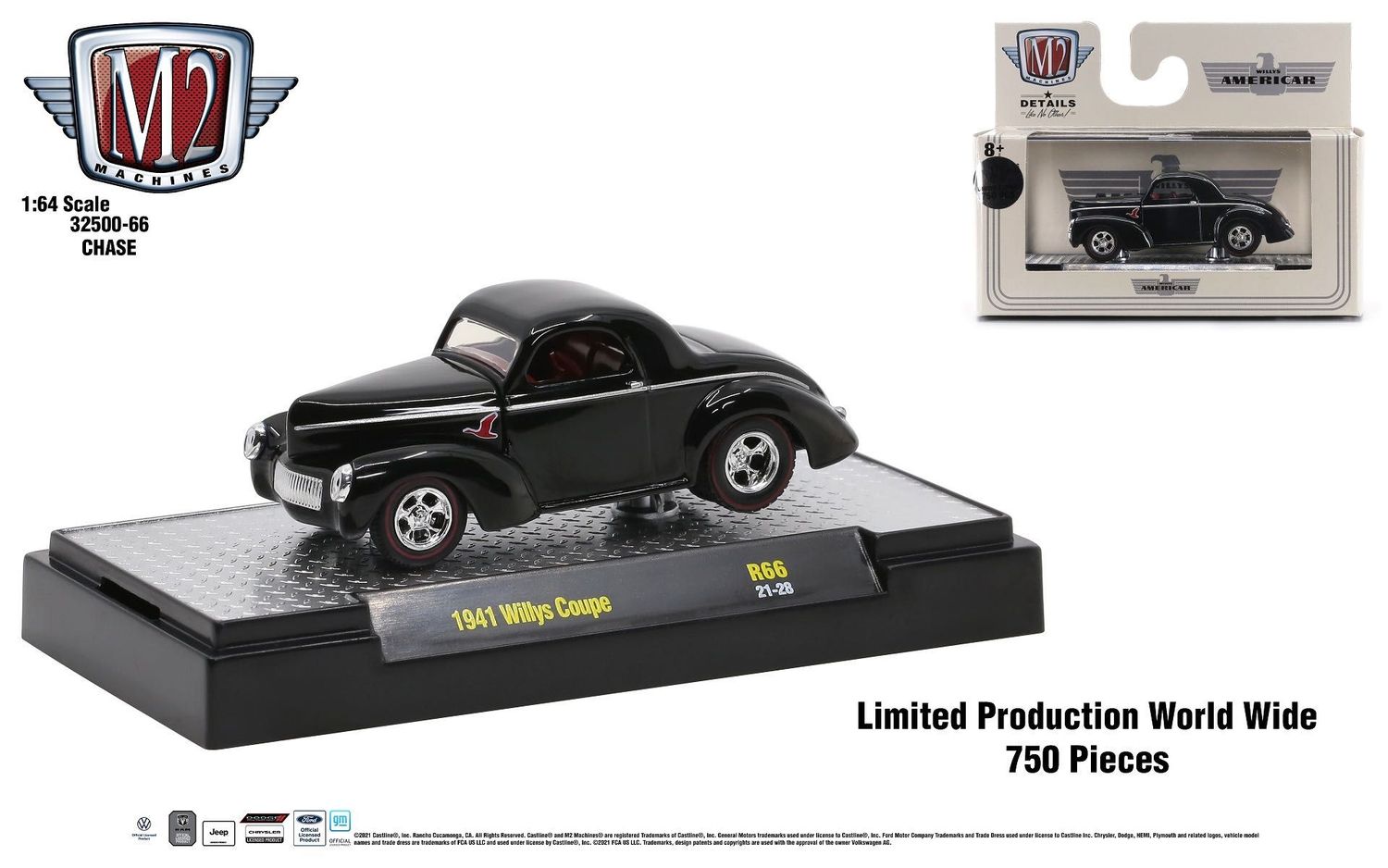M2 Machines R66 1941 Willys Coupe CHASE M2 Machines R66 1941 Willys Coupe CHASE