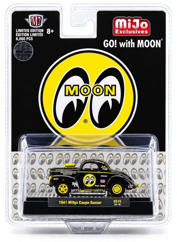 M2 Machines MJS36 1941 Willys Coupe Gasser Mooneyes CHASE