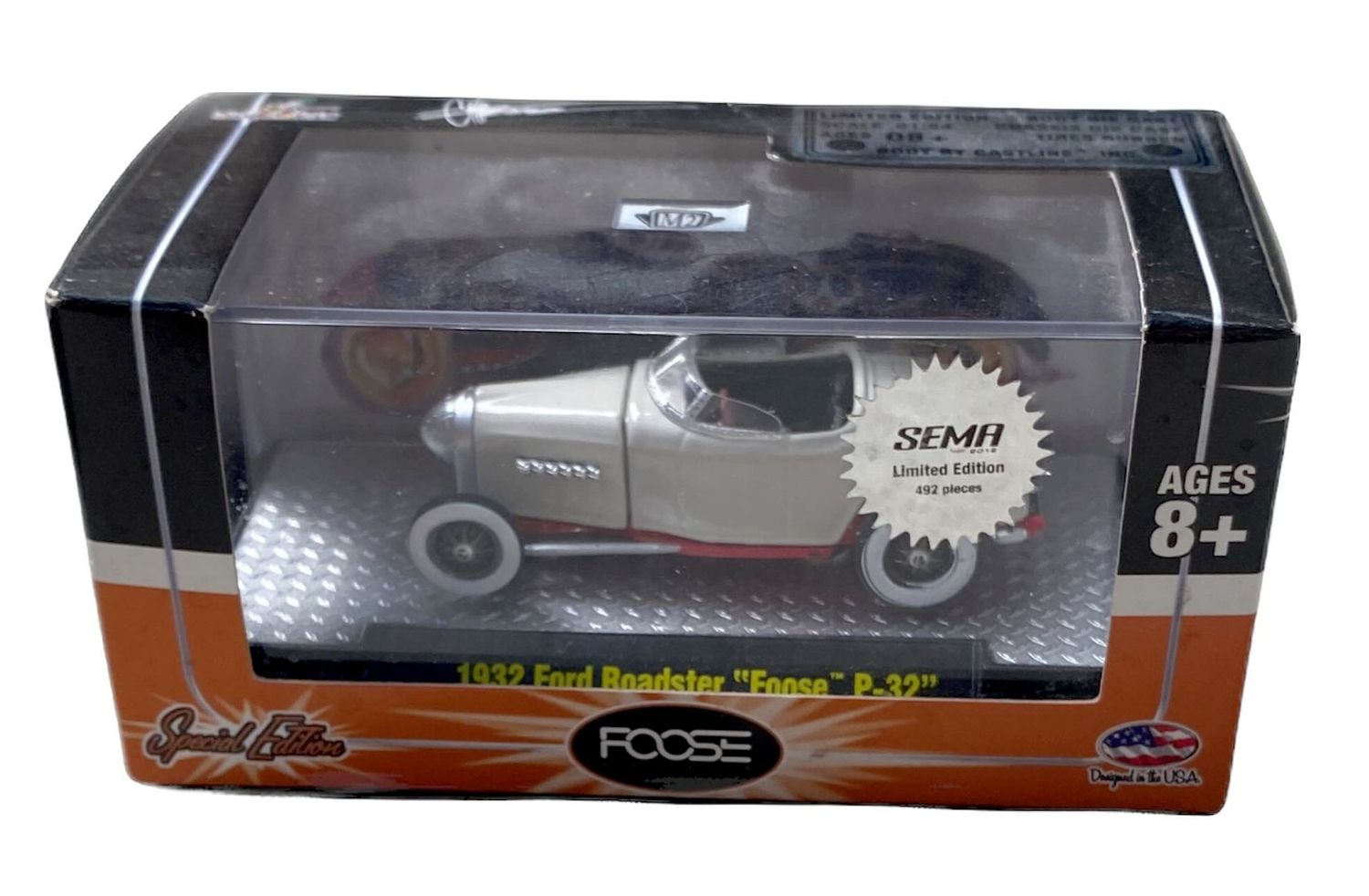 M2 Machines 2013 SEMA Exclusive 1932 Ford Roadster M2 Machines Foose 1932 Ford Roadster P-32 SEMA Limited Edition diecast in display box limited to 492 pieces