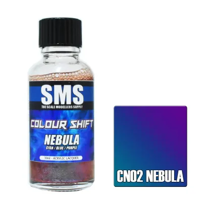 SMS Colour Shift Acrylic Lacquer Series CN02 Nebula (Cyan/Blue/Purple) 30ml SMS Colour Shift Acrylic Lacquer Series CN02 Nebula (Cyan/Blue/Purple) 30ml