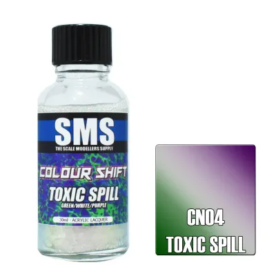 SMS Colour Shift Acrylic Lacquer Series CN04 Chameleon Toxic Spill (Green/White/Purple) 30ml SMS Colour Shift Acrylic Lacquer Series CN04 Chameleon Toxic Spill (Green/White/Purple) 30ml