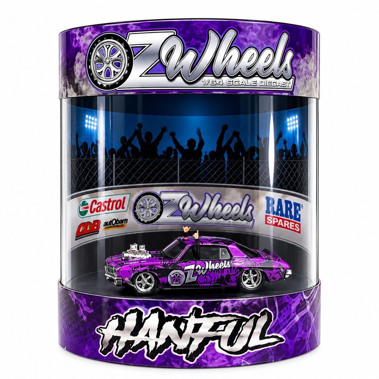Oz Wheels 1/64 Oz Wheels Hanful Wrap Skid in Cylinder Oz Wheels 1/64 Oz Wheels Hanful Wrap Skid in Cylinder