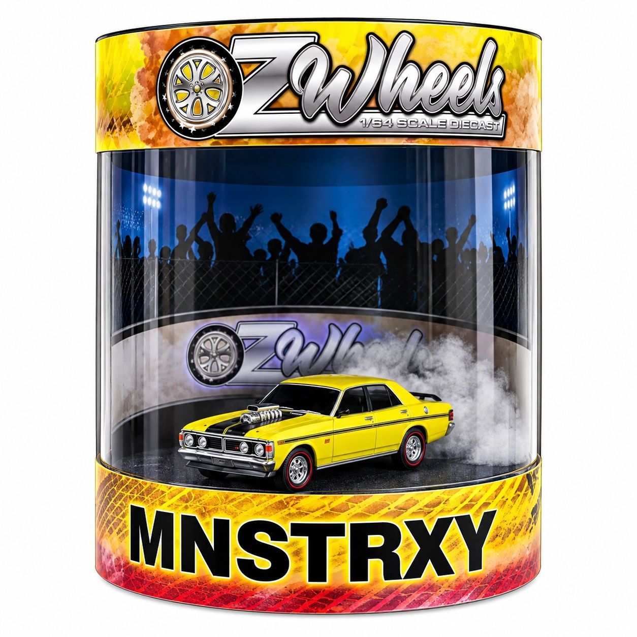 Oz Wheels 1/64 Monster XY Skid in Cylinder MNSTRXY Oz Wheels 1/64 Monster XY Skid in Cylinder MNSTRXY