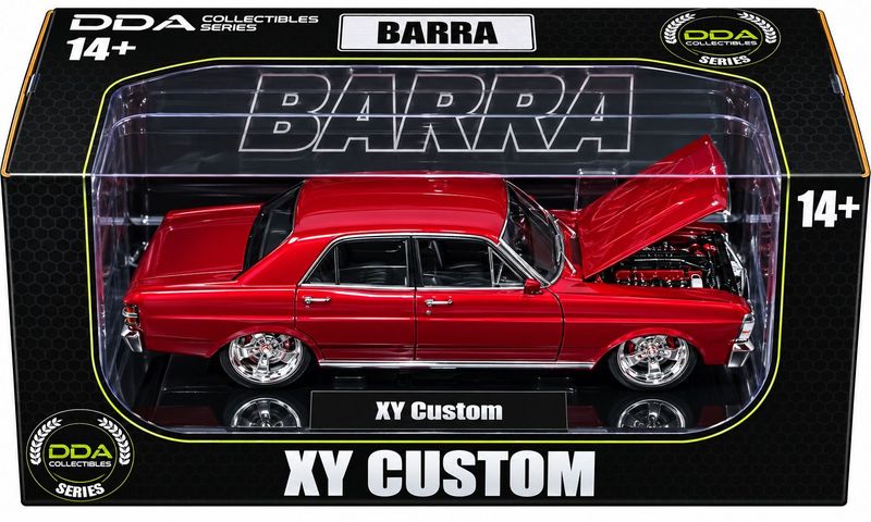 DDA2492 1/24 Candy Red XY Ford Falcon Custom with Super Charged Barra Engine