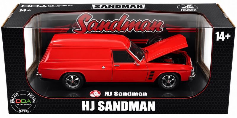 DDA521 1/24 Mandarin Red 1975 Holden HJ Sandman Panel Van