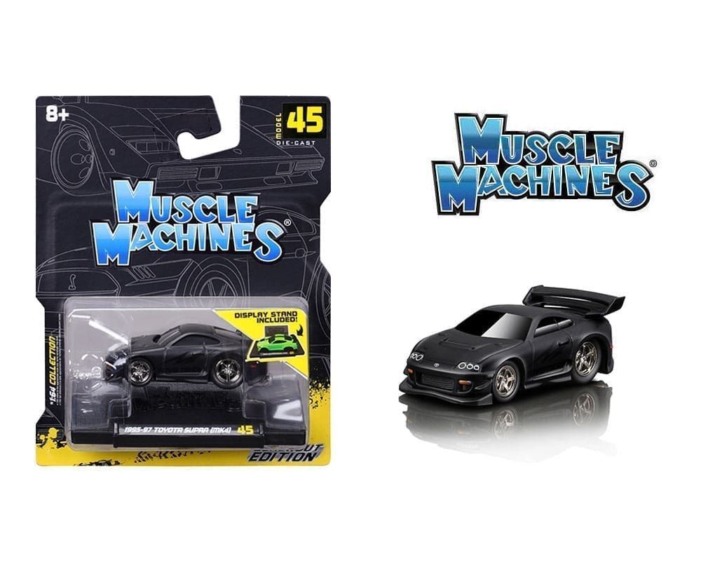 Muscle Machines 1:64 Toyota Supra MK4 1993–97 Black Diecast – Model 45 Muscle Machines 1:64 Toyota Supra MK4 1993–97 Black Diecast – Model 45