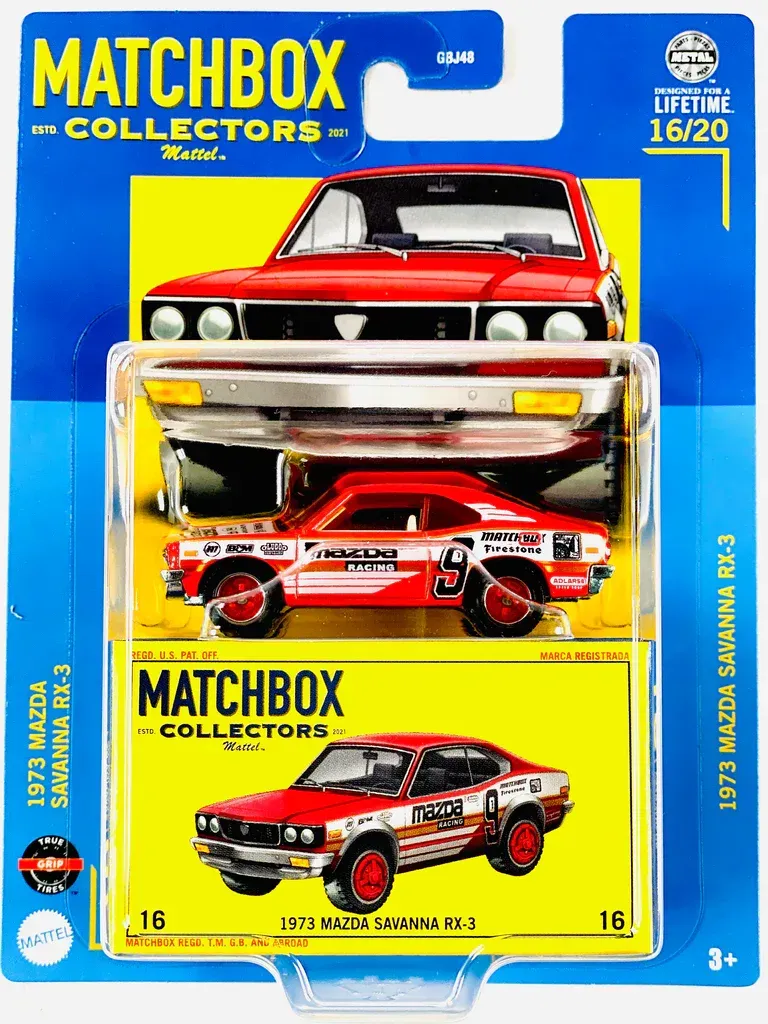 Matchbox Collectors 1973 Mazda Savanna RX-3 Mazda Racing #9 diecast model GBJ48 16/20